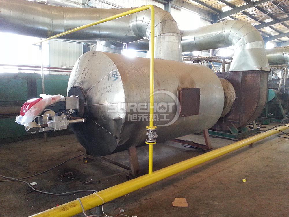 河北華能 2臺(tái)1163KW巖棉固話爐天然氣燃燒器